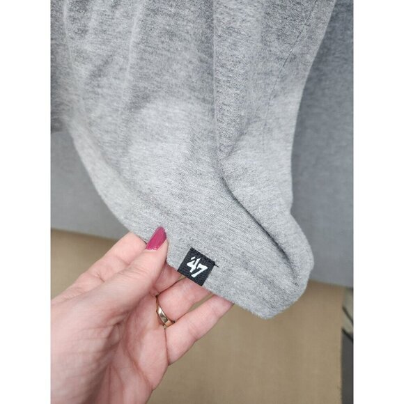 47 Brand XXL Atlanta Falcons NFL Gray Cotton/Polyester T-Shirt - Picture 2 of 4